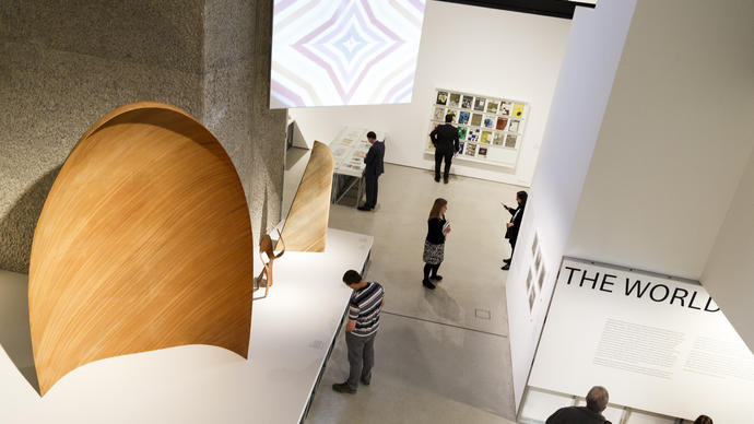 Photo of Eames exhibition
