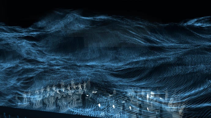 London Contemporary Orchestra performing Become Ocean with visuals