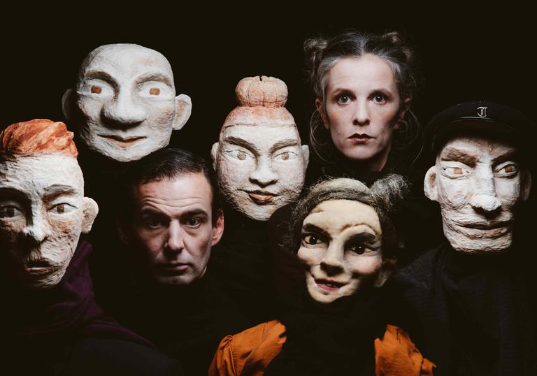 photo of a group of scary masks