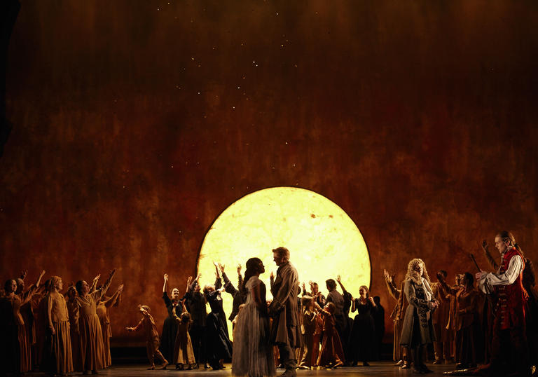 A still from The Magic Flute from the Royal Opera House