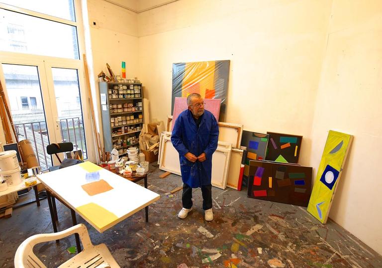 John McClean in his studio