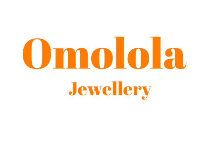 Omolola Jewellery logo font is an orange colour