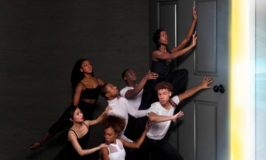 The Ballet Black Company in The Waiting Game by Mthuthuzeli November. Photography by Holly McGlynn