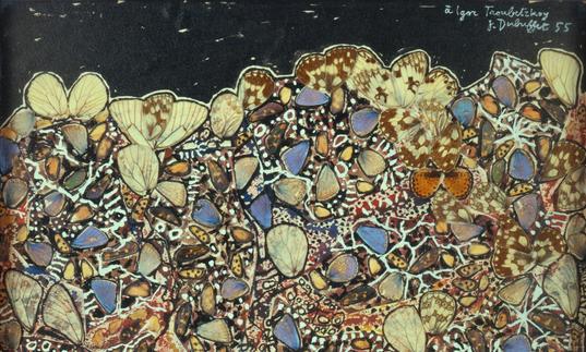 A painting by Jean Dubuffet, entitled Paysage aux Argus
