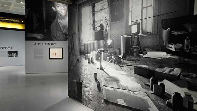 Photo of Basquiat's studio