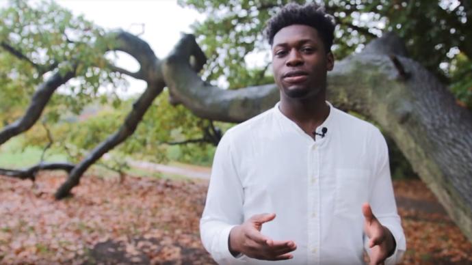 a photo of young reviewer leon oteng