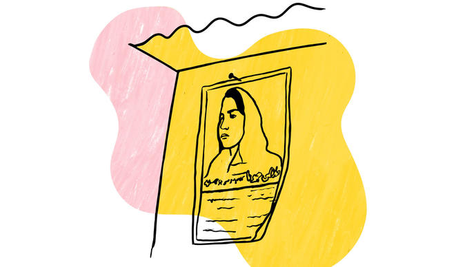 Illustration of Malalai Joya