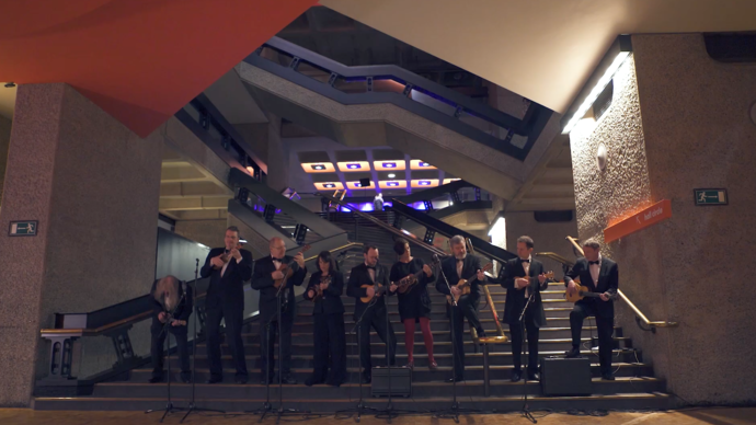 ukulele orchestra in barbican hall