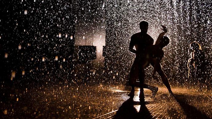 Rain room dancers