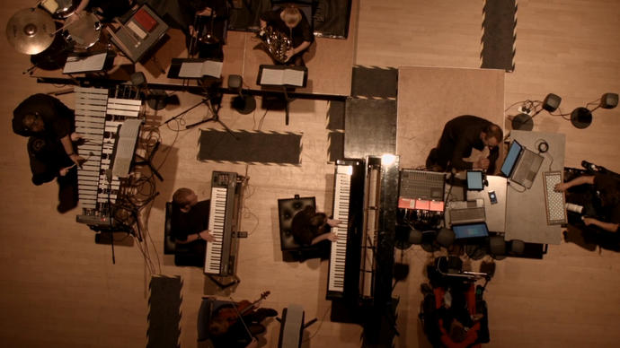 Musicians playing
