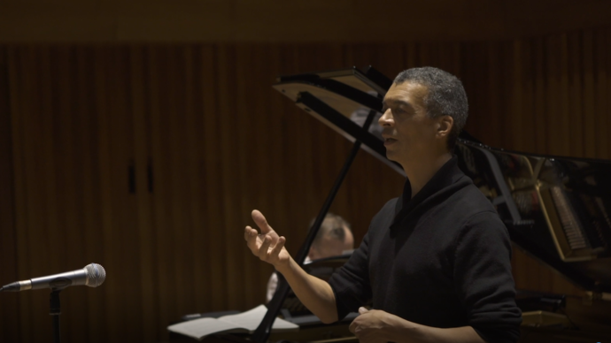 photo of roderick williams singing