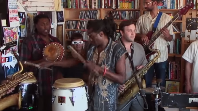 Photo of Antibalas' NPR Music Tiny Desk Concert