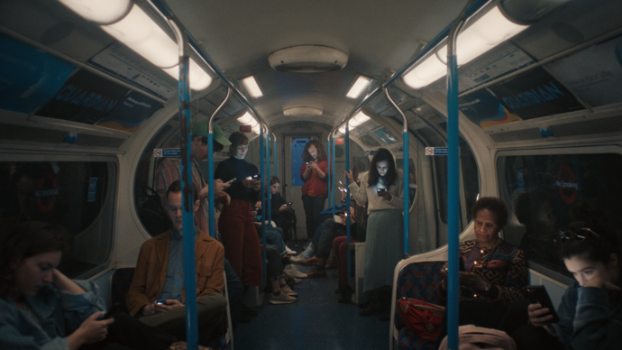 Group of people on underground