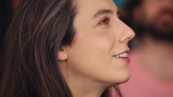 Photo of Julia Holter smiling during her Tiny Desk Concert