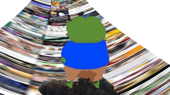 images layered on top of each other to create an image of boy with a green and blue cap