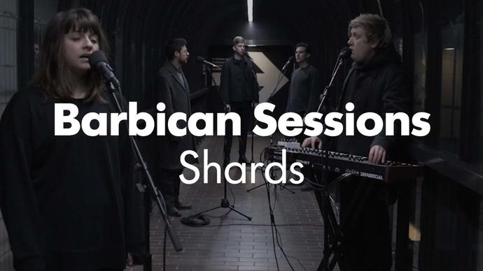 screenshot of the session with texts that reads 'Barbican Sessions Shards'