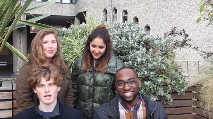 young people at the barbican centre