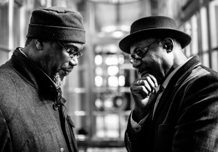 Pat Thomas and Orphy Robinson hanging out together