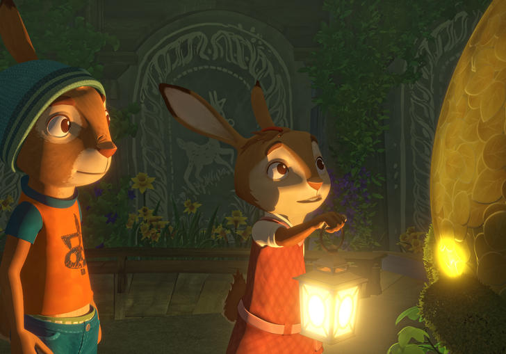 A still from Rabbit School 