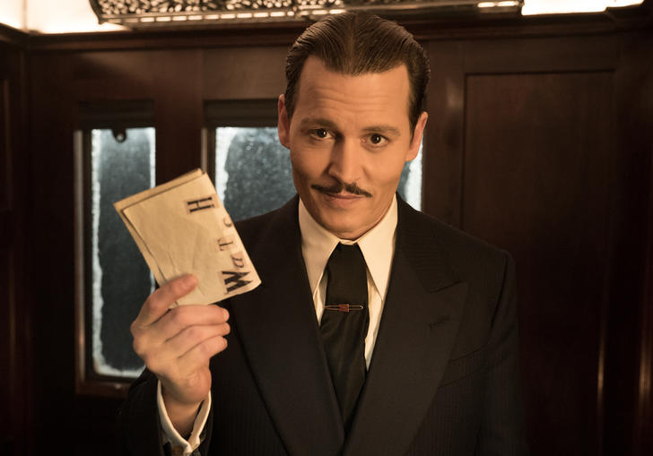 A still from Kenneth Branagh's Murder on the Orient express starring Johnny Depp