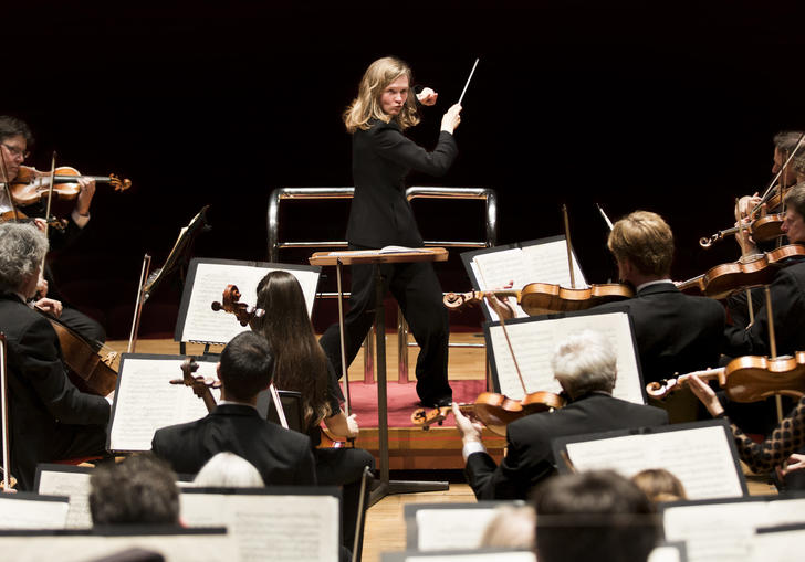 Mirga Grazinyte-Tyla conducting the CBSO