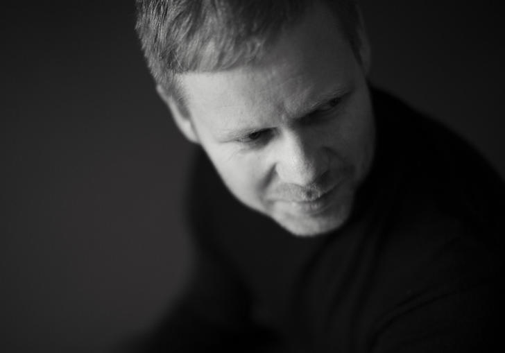 Max Richter looking downwards