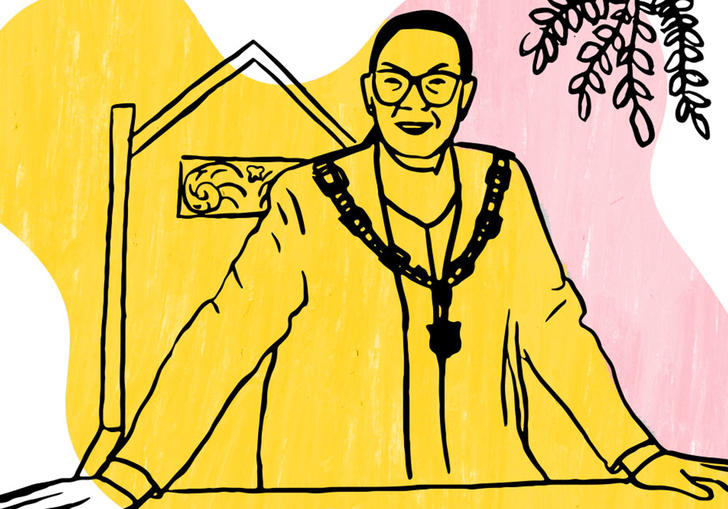 Illustration of Georgina Beyer