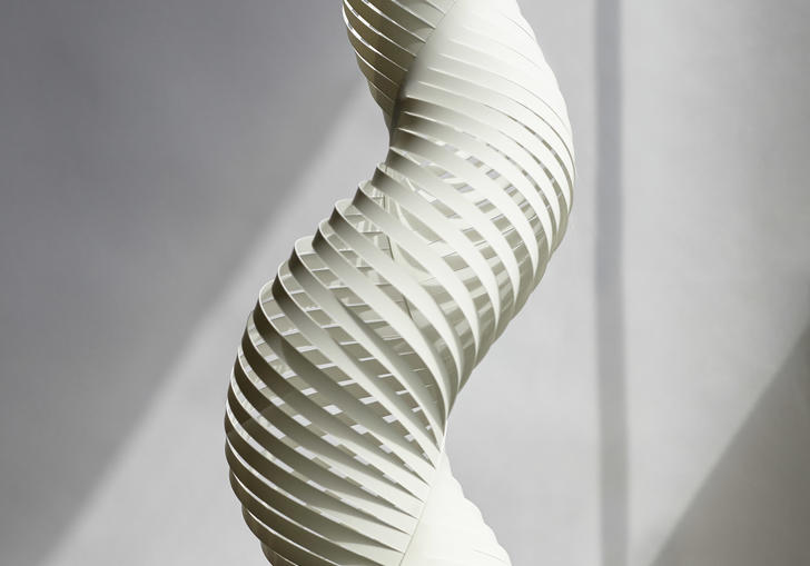 Image of paper engineering sculpture by KUF studios as part of Make! 