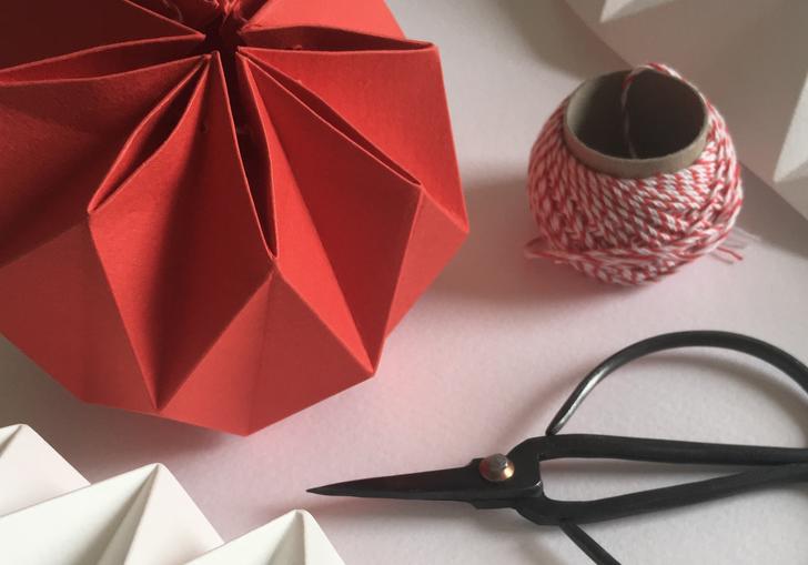 Image of paper folding with Kate Colin Christmas Decorations