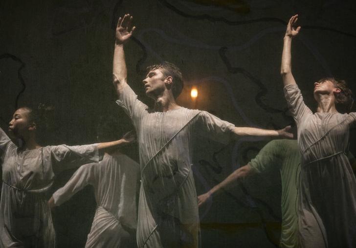 Dancers in black and white