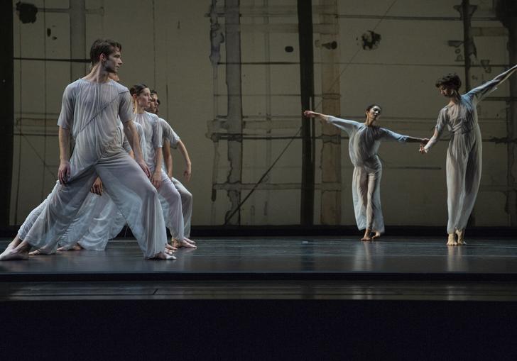 Dancers in black and white