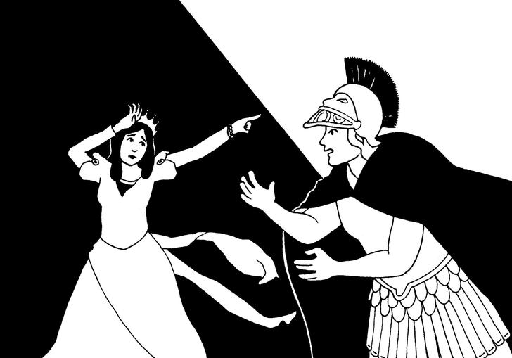 Illustration of two people