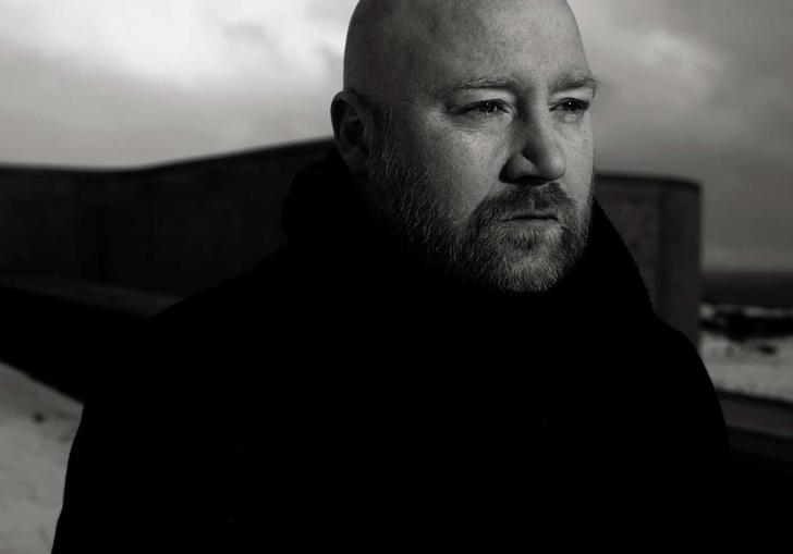 black and white photo of johann johannsson