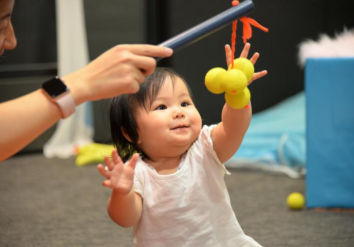 Young girl playing in Squish Space