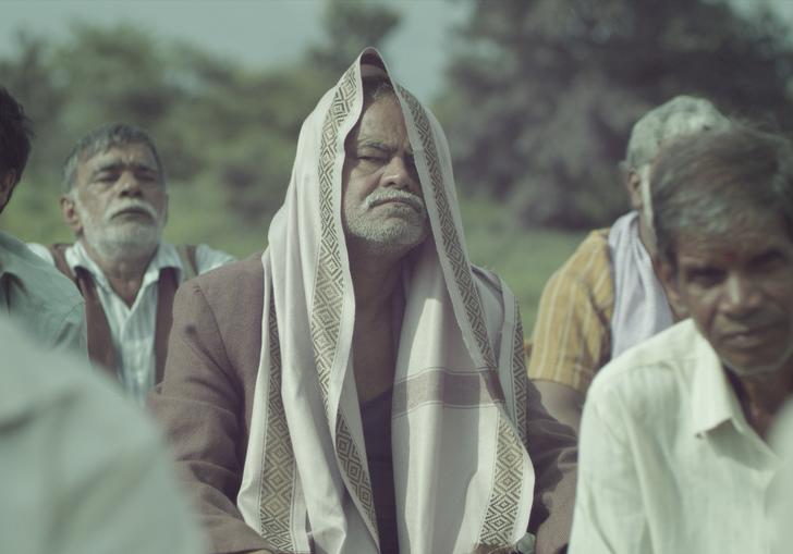 A man meditating