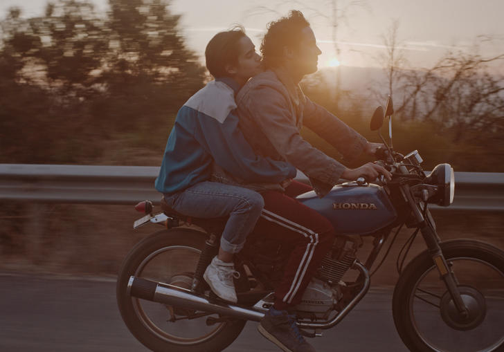 two people on motorbike