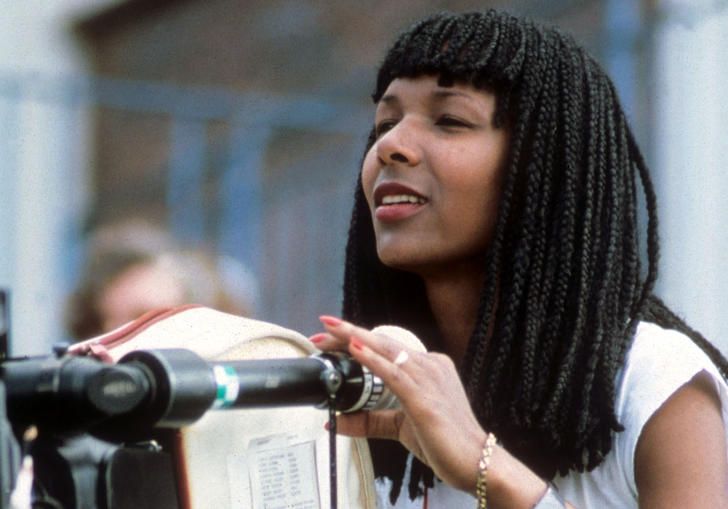Euzhan Palcy on set, directing