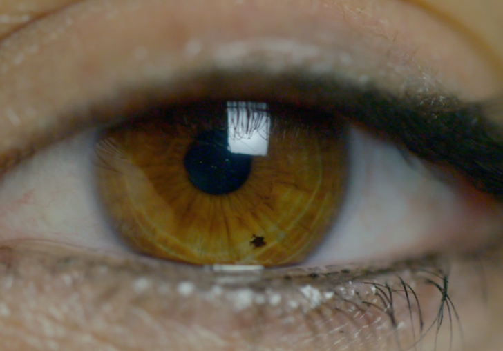 a brown eye