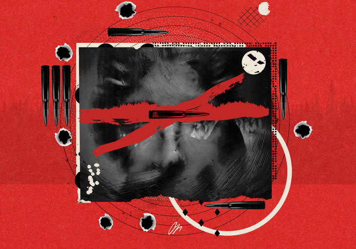 Illustration using key plot devices from Der Freischutz plot, including magical bullets and imposing German forest