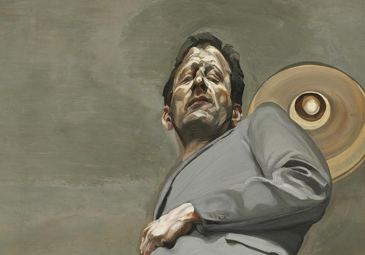 distorted self portrait of lucian freud 