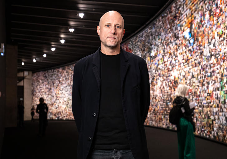 Trevor Paglen in an exhibition