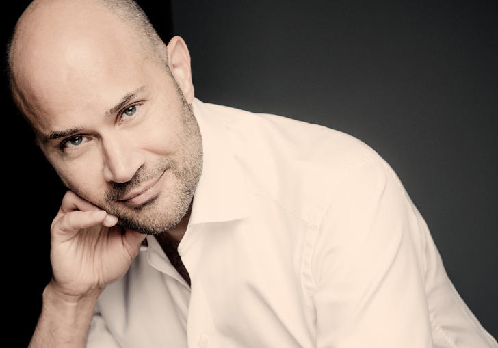 A close-up portrait of Bejun Mehta 