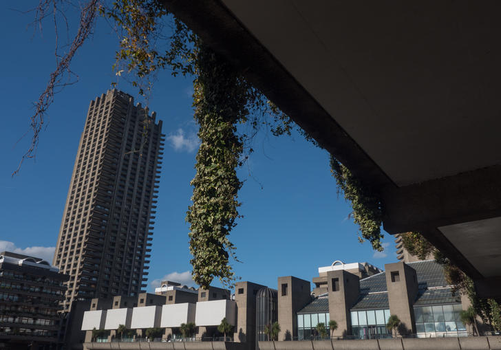 Barbican Tower in the sunshine