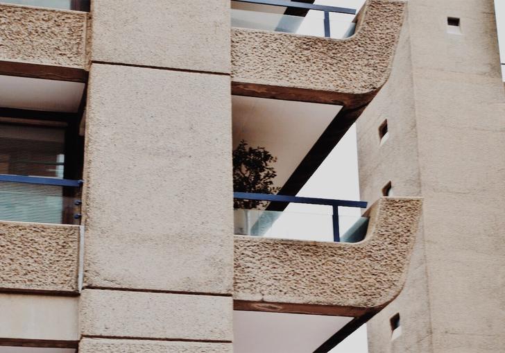 Close up of Barbican tower balcony