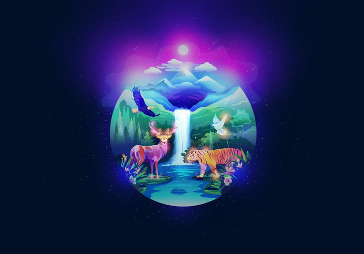 Image of creation of the world