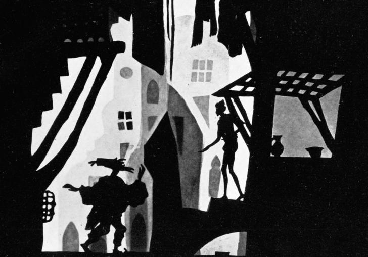 prince achmed talking to an old man 