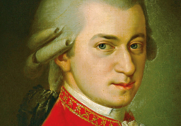 A portrait of Mozart