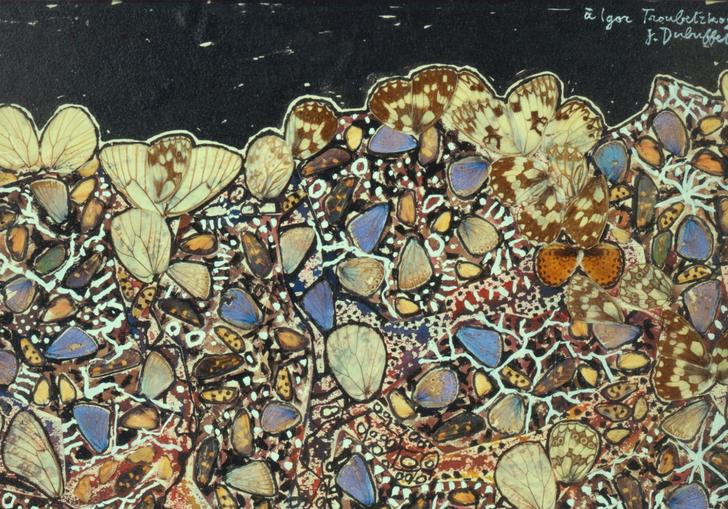 A painting by Jean Dubuffet, entitled Paysage aux Argus