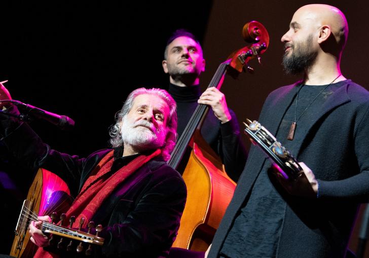 A live performance photo of Marcel Khalifé & Bachar Mar-Khalifé 