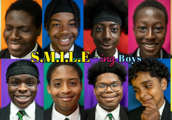 16 portrait mages of teenage black boys 